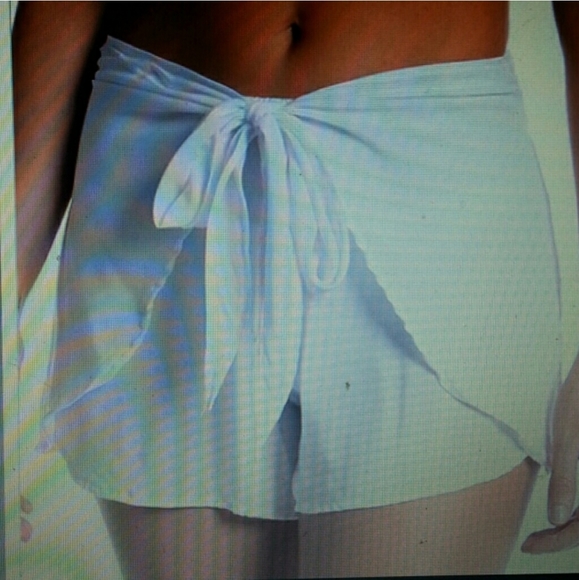 Elan Black Waist Tie Cover Up Shorts M NWT - Picture 3 of 4